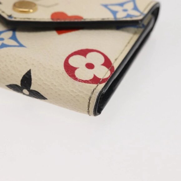 LOUIS VUITTON Monogram Game On Portefeuillezoe Wallet White M57491 Auth 143006 - Picture 5 of 16